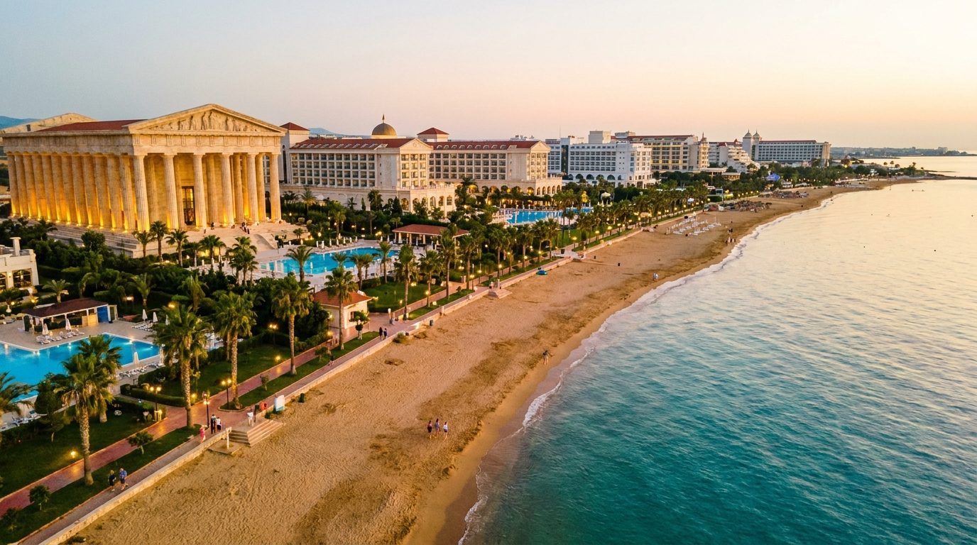 Bafra five-star resort zone and beach, North Cyprus