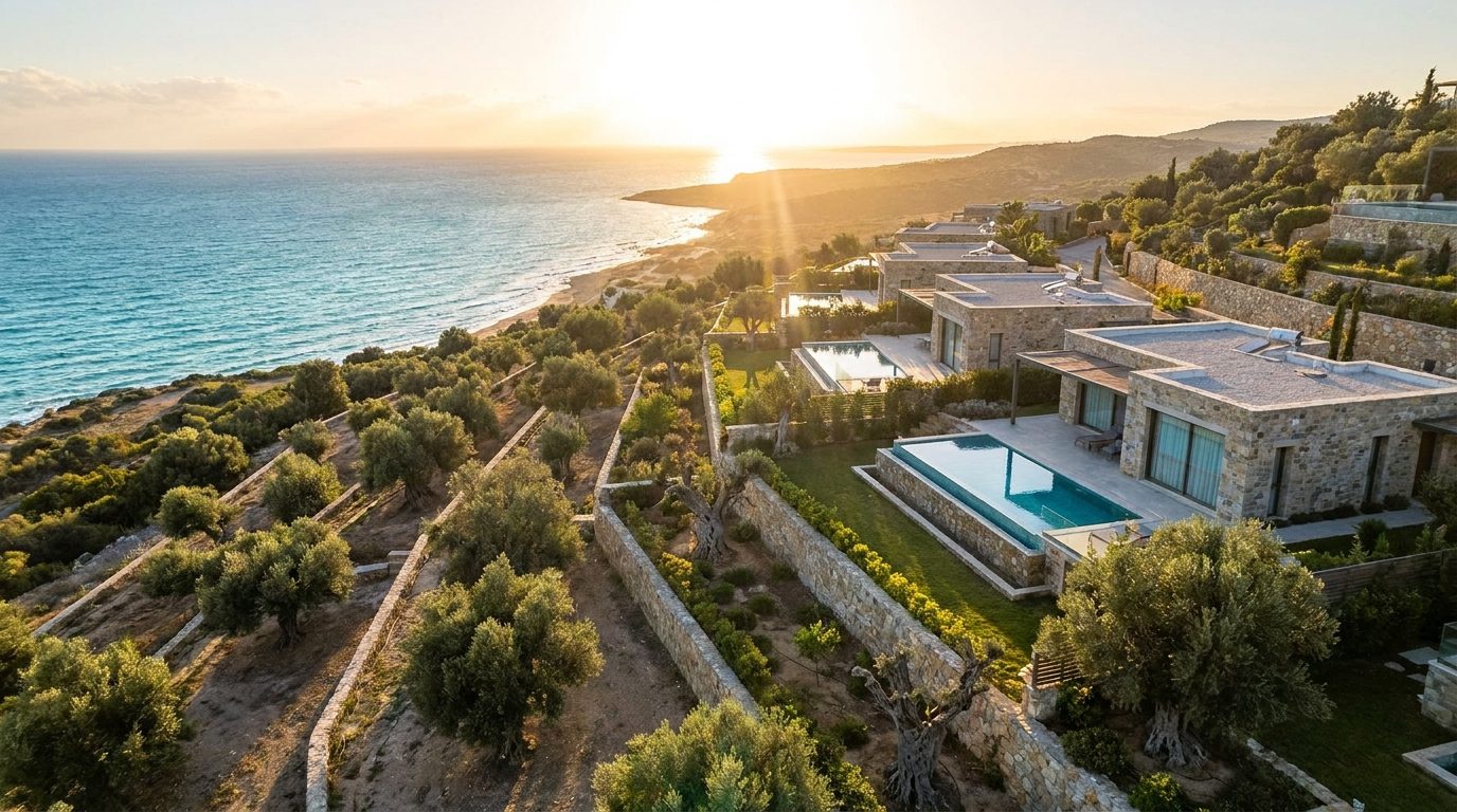 Sea-view garden hillside of Bahceli, North Cyprus