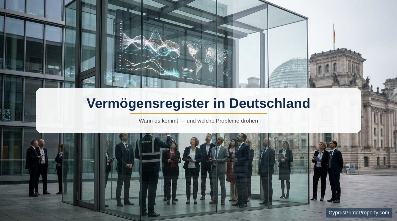 Vermögensregister in Deutschland: Wann es kommt, welche Probleme drohen — und die Lösung Nordzypern
